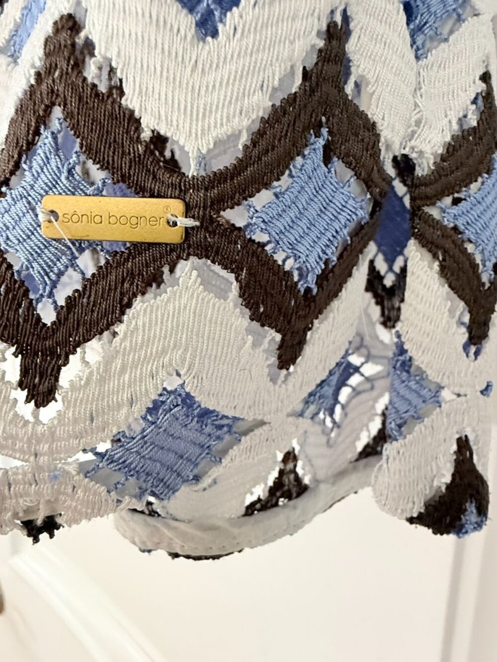 {SONIA BOGNER} LACED PULLOVER TOP SIZE 6 (EU 36) - Picture 8 of 10
